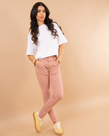 Jean boyfriend couleur