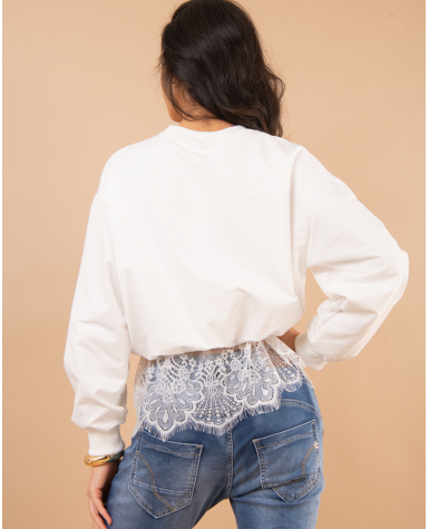 Sweat bas dentelle