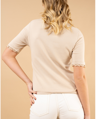 T-shirt maille dentelle T-shirt maille dentelle