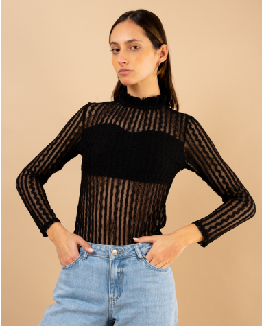 Body dentelle manches longues Body dentelle manches longues