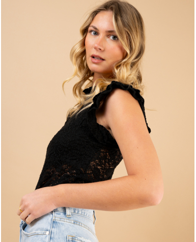 Body dentelle froufrou