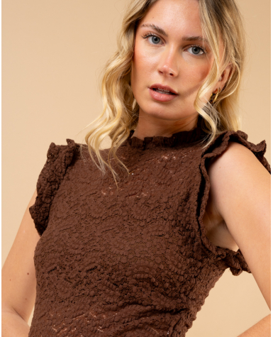 Body dentelle froufrou