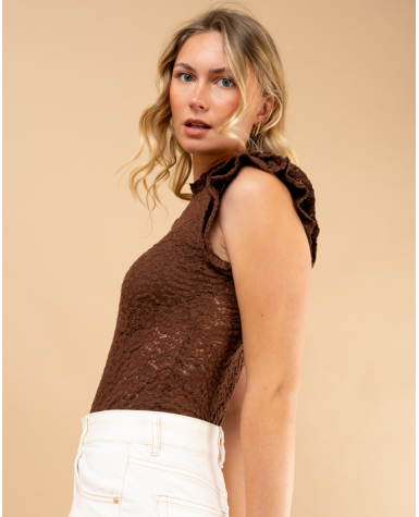 Body dentelle froufrou