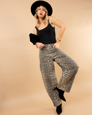 Jean balloon léopard