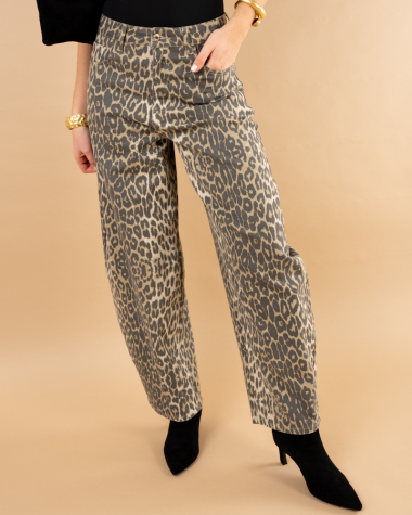 Jean balloon léopard