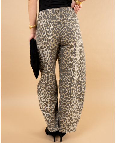 Jean balloon léopard