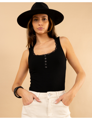 Body boutons dentelle