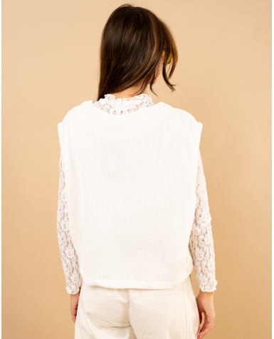 Gilet effet velours Gilet effet velours