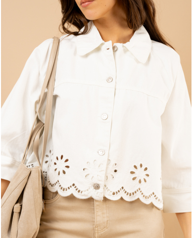 Veste jean brodée Veste jean brodée