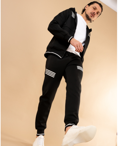 Veste jogging bandes