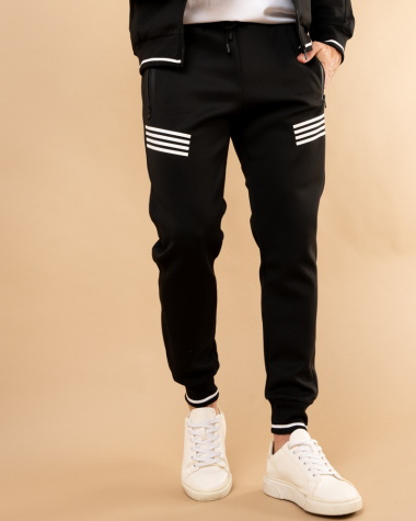 Veste jogging bandes