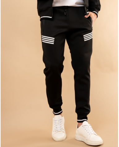 Veste jogging bandes