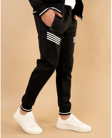 Veste jogging bandes