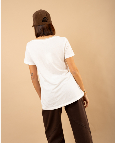 T-shirt col en v lurex T-shirt col en v lurex