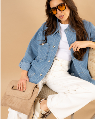 Veste jean rayée Veste jean rayée