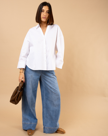 Jean large élastique