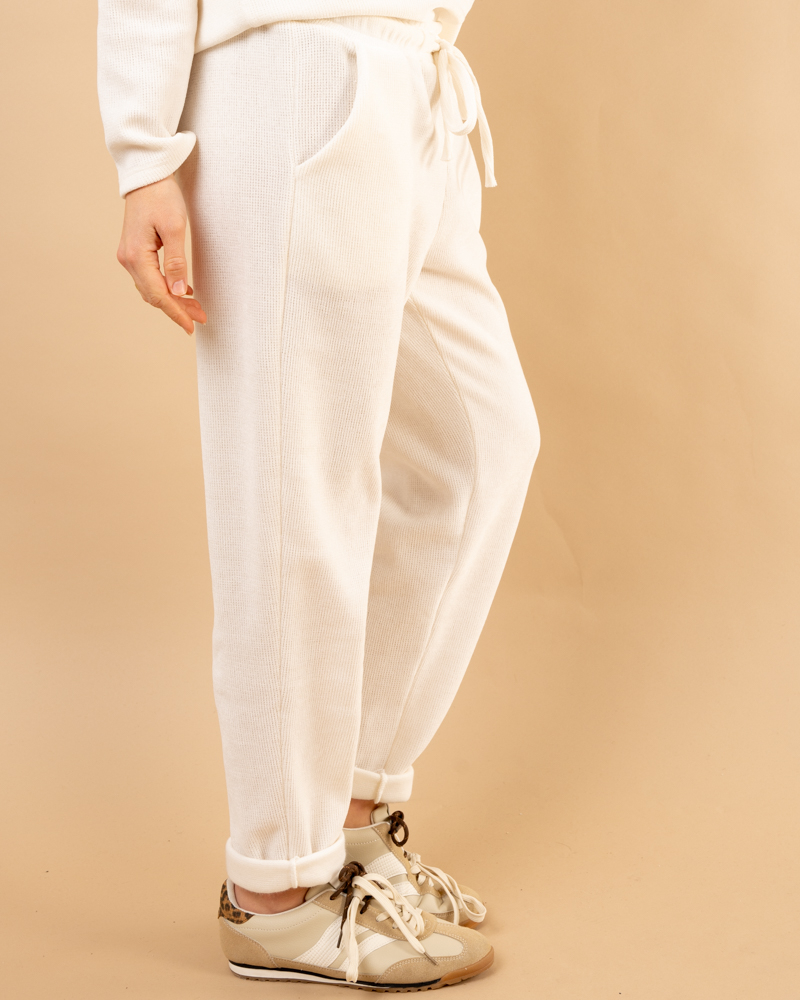 Pantalon effet velours