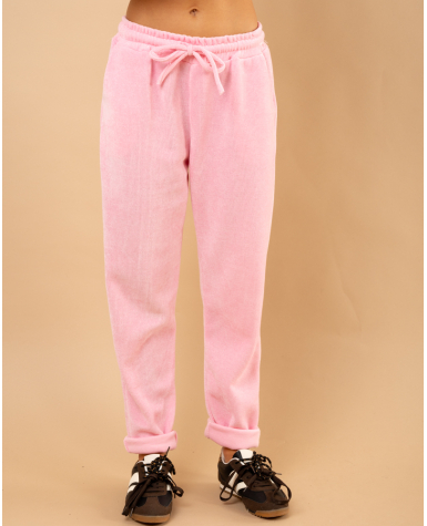 Pantalon effet velours