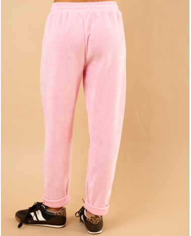 Pantalon effet velours