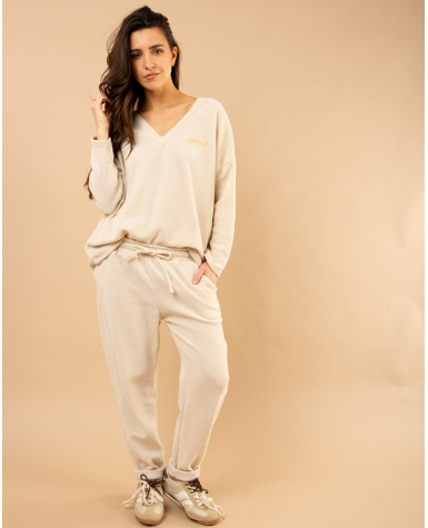 Pantalon effet velours Pantalon effet velours