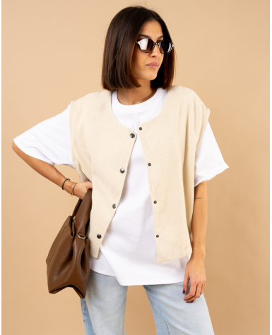 Gilet effet velours Gilet effet velours