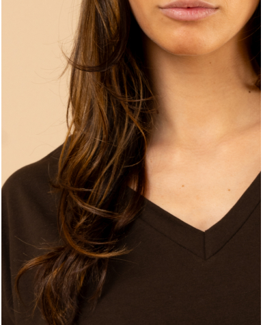 T-shirt col en v T-shirt col en v