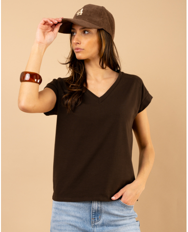 T-shirt col en v T-shirt col en v