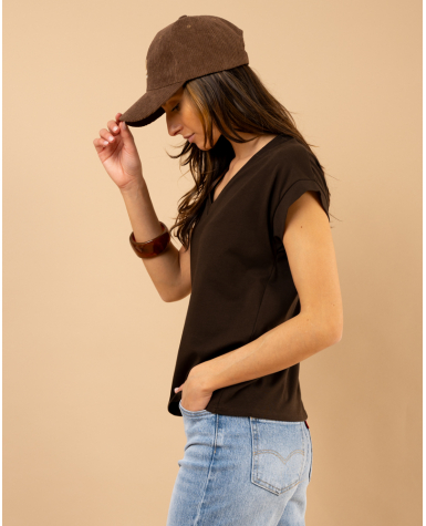 T-shirt col en v T-shirt col en v