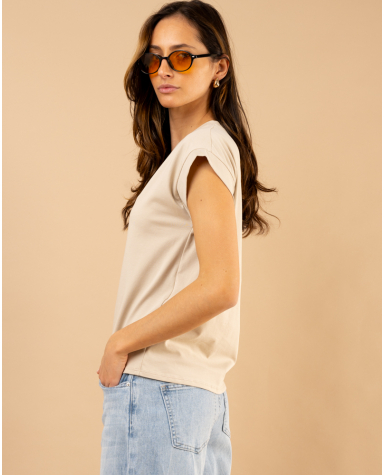 T-shirt col en v T-shirt col en v