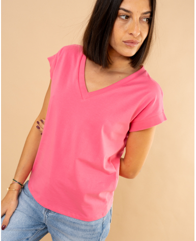 T-shirt col en v T-shirt col en v