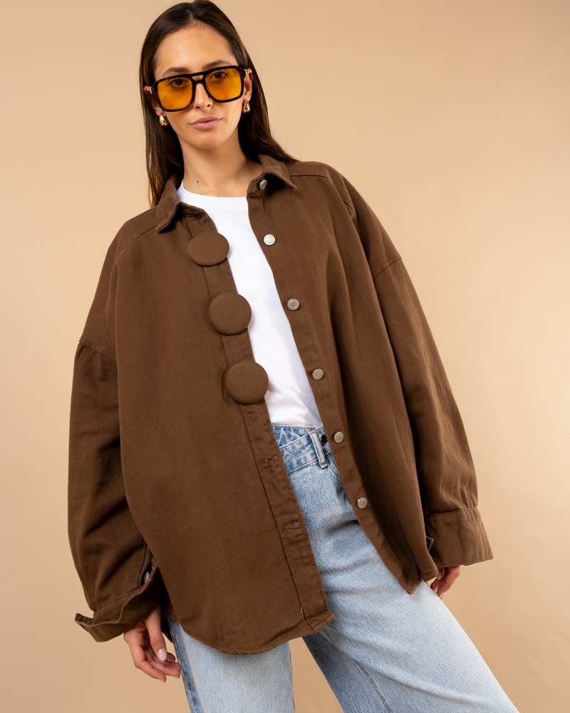 Veste boutons couleur