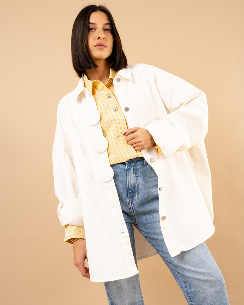 Veste boutons couleur