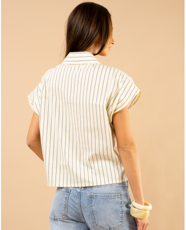 Chemise rayures manches courtes