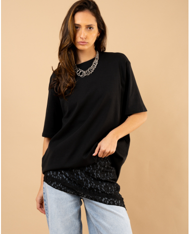 Top dentelle asymétrique