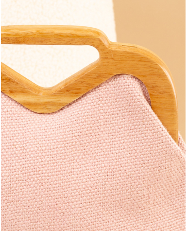 Pochette lin bois Pochette lin bois