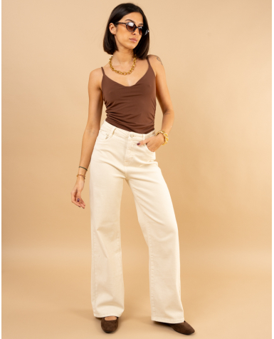 Pantalon large color