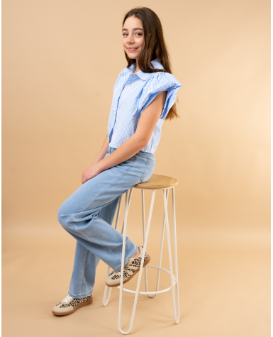 Chemise vichy strass