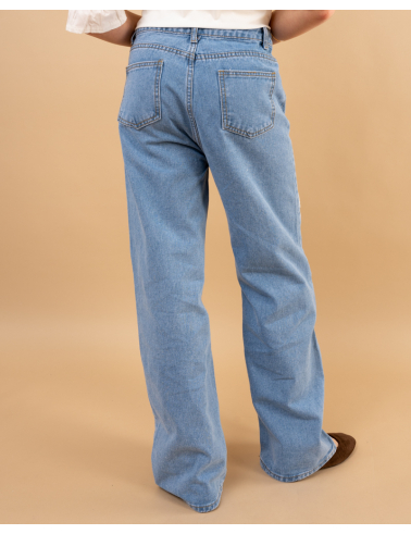 Jean fleurs brodées