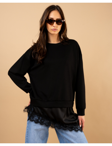 Sweat bas dentelle