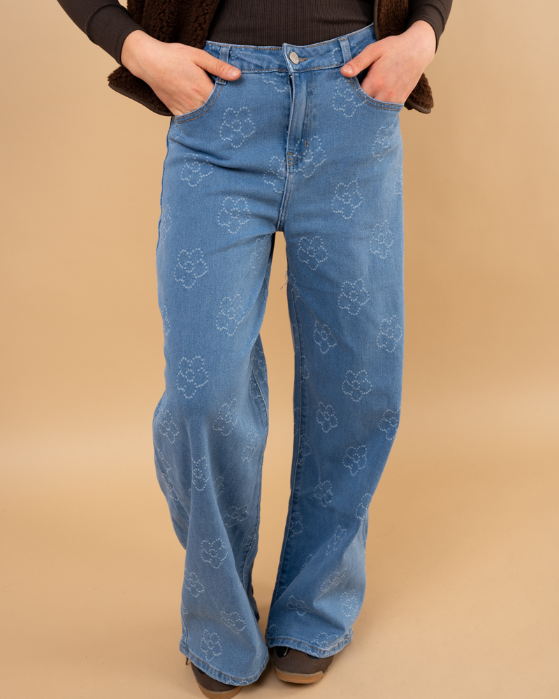 Jean fleurs