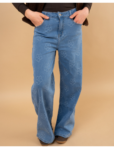 Jean fleurs