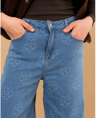 Jean fleurs