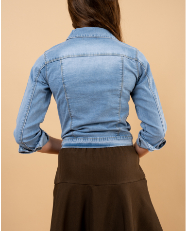 Veste jean strass