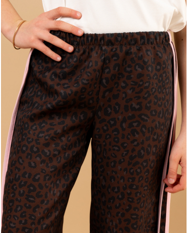 Pantalon Léo bandes