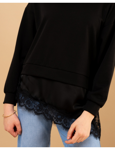 Sweat bas dentelle