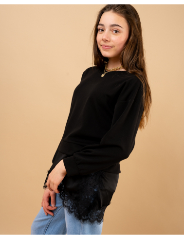 Sweat bas dentelle