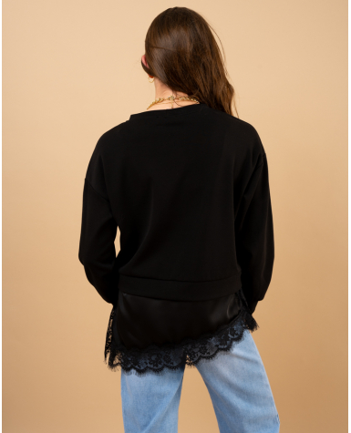 Sweat bas dentelle