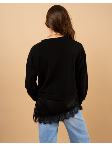 Sweat bas dentelle