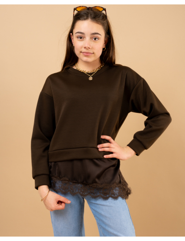 Sweat bas dentelle