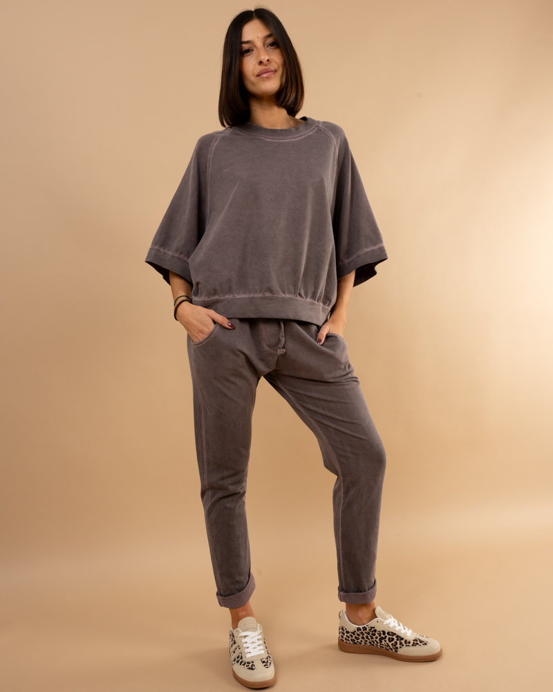 Jogging uni délavé